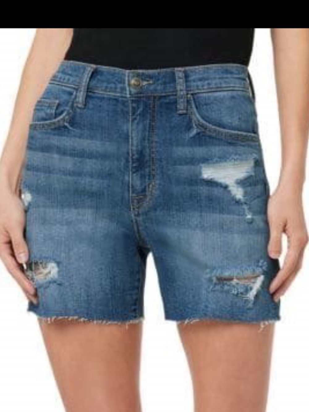 Hudson Jean Mid-Blue Denim Women’s Shorts Sz 25